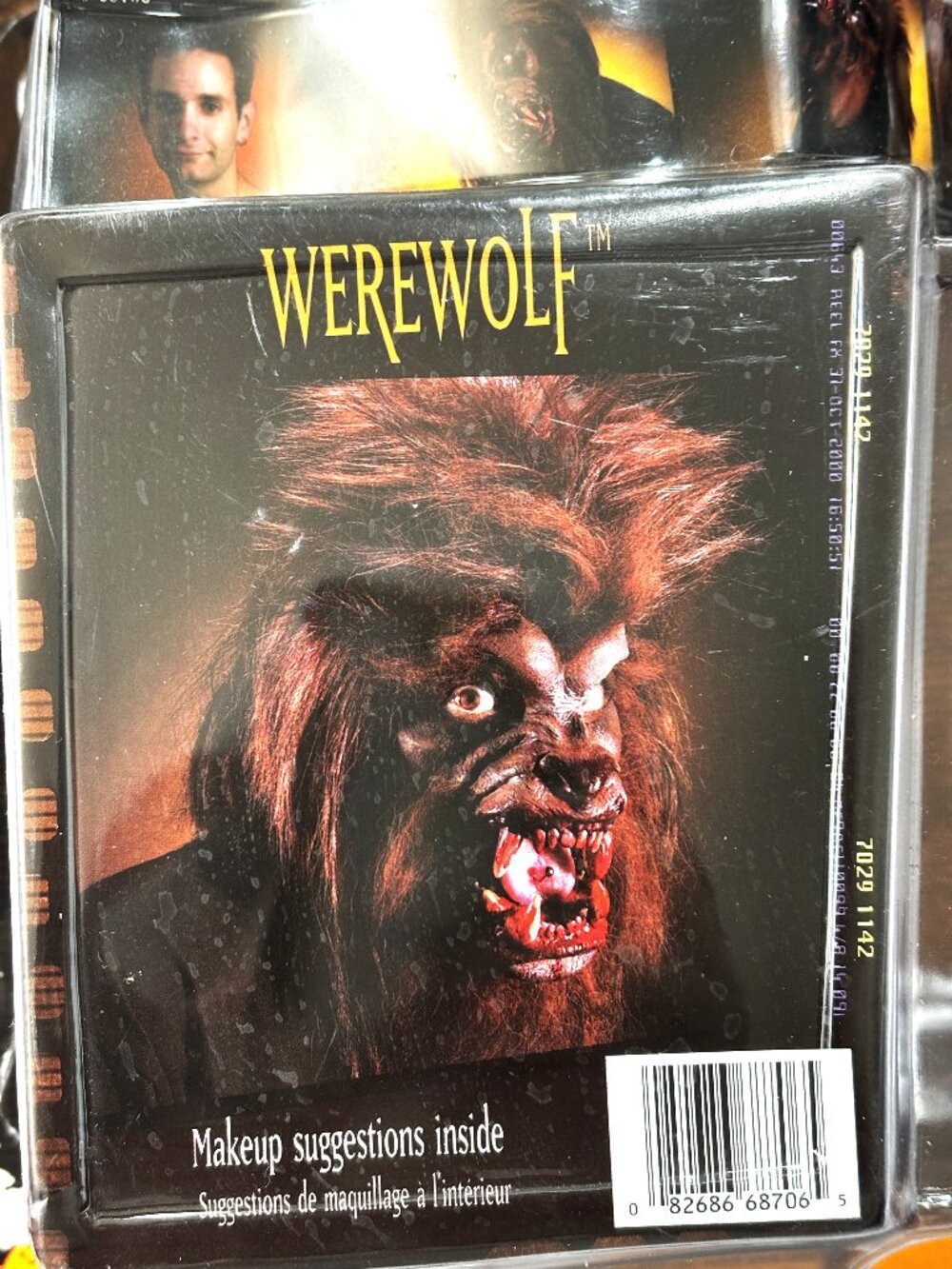 Werewolf Reel F/X Latex face mask Appliances Rubie’s NOS Y2K